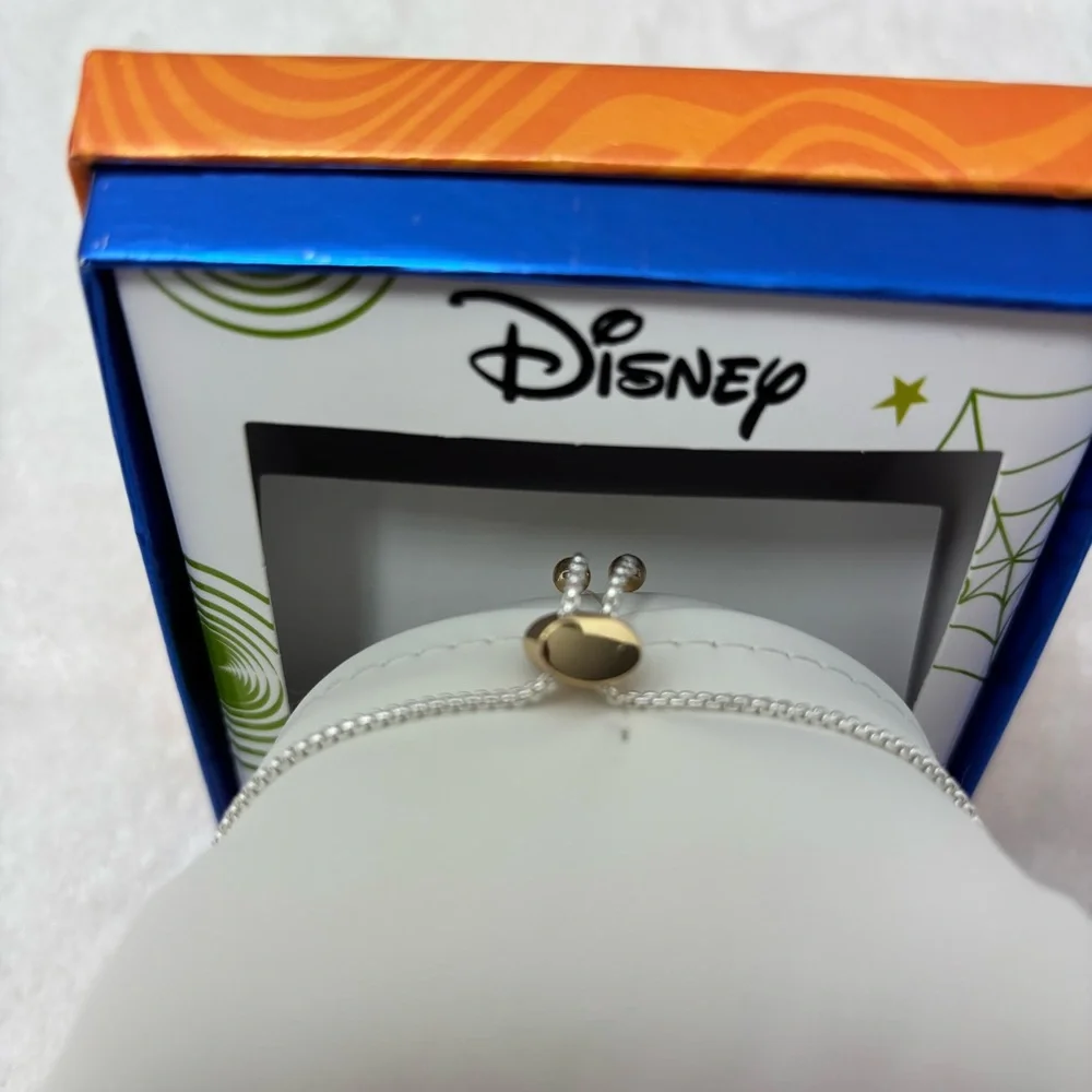 Disney Halloween Lilo & Stitch CHARM BRACELET Fine Silver Plated NEW IN BOX‎
